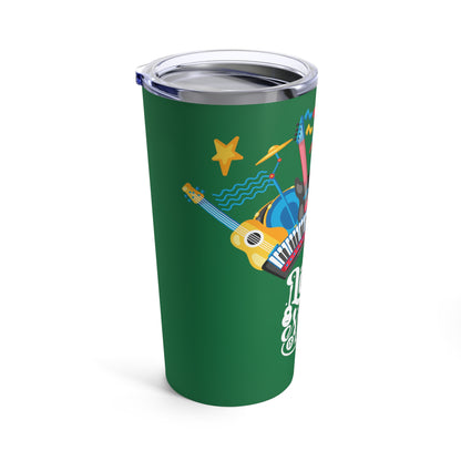 Green Tumbler for Music Lovers 20oz