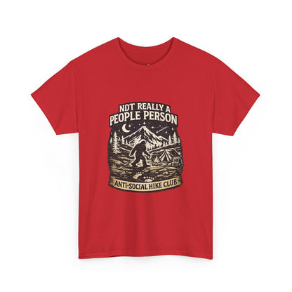 Men’s Funny Hiking T Shirt – Not Really a People Person Anti Social Hike Club Tee
