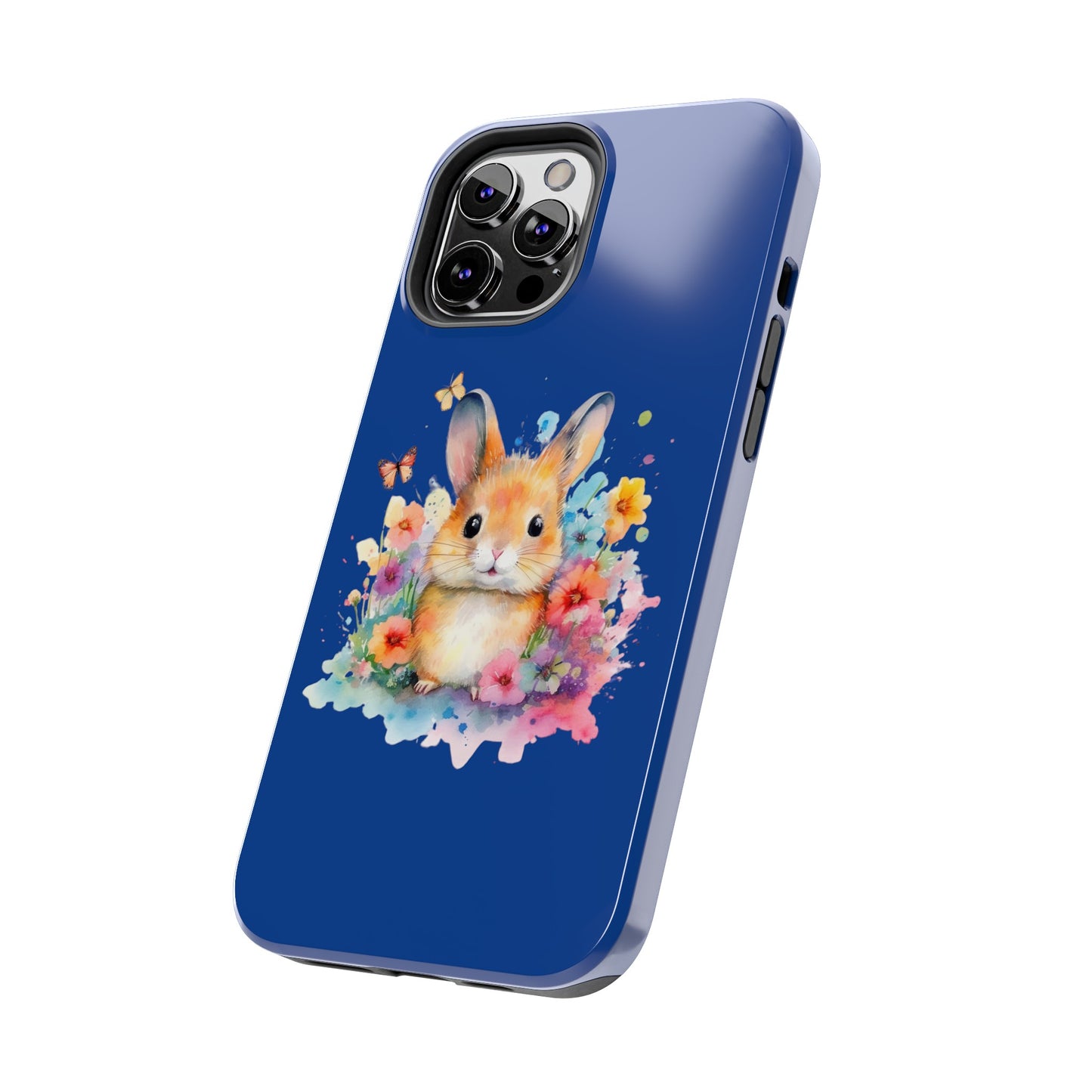 Dark Blue Tough Phone Cases Rabbit Design