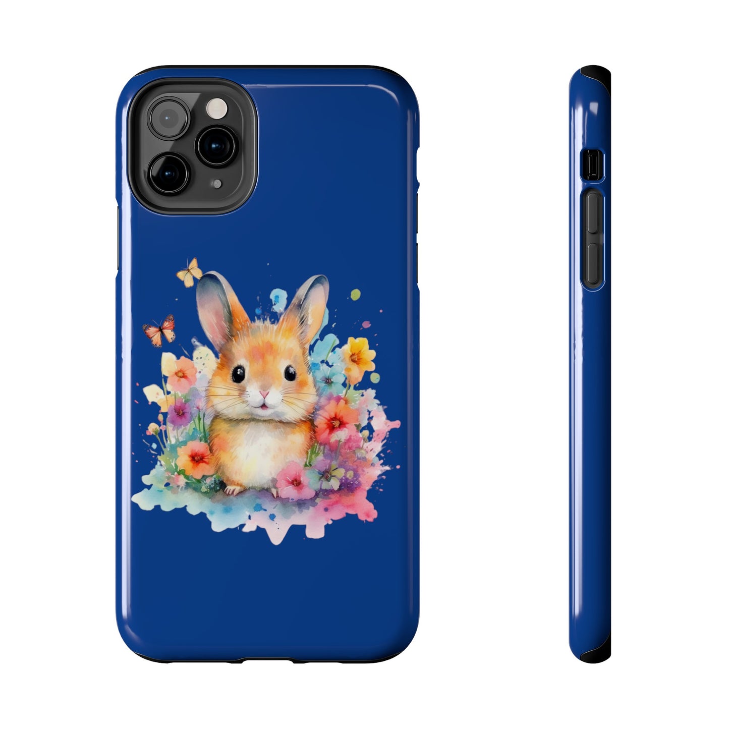 Dark Blue Tough Phone Cases Rabbit Design