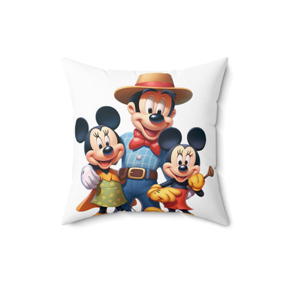 Spun Polyester Square Pillow for Kids