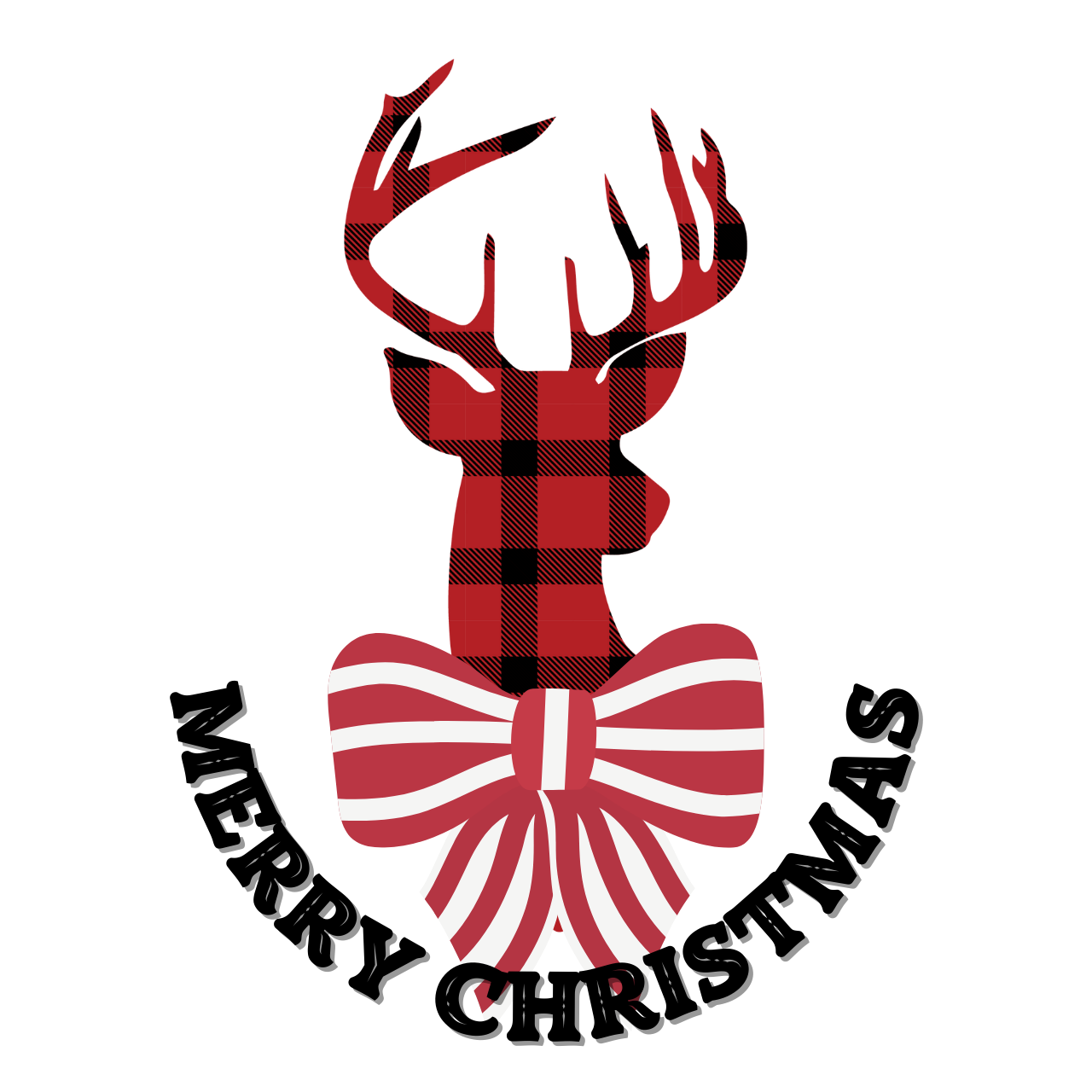 Merry Christmas Deer Digital Product