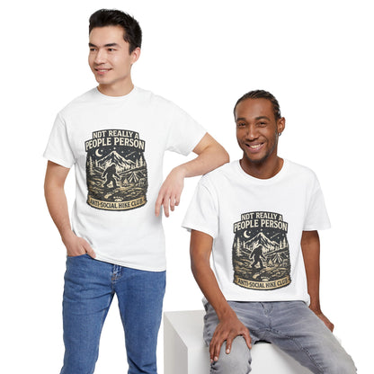 Men’s Funny Hiking T Shirt – Not Really a People Person Anti Social Hike Club Tee