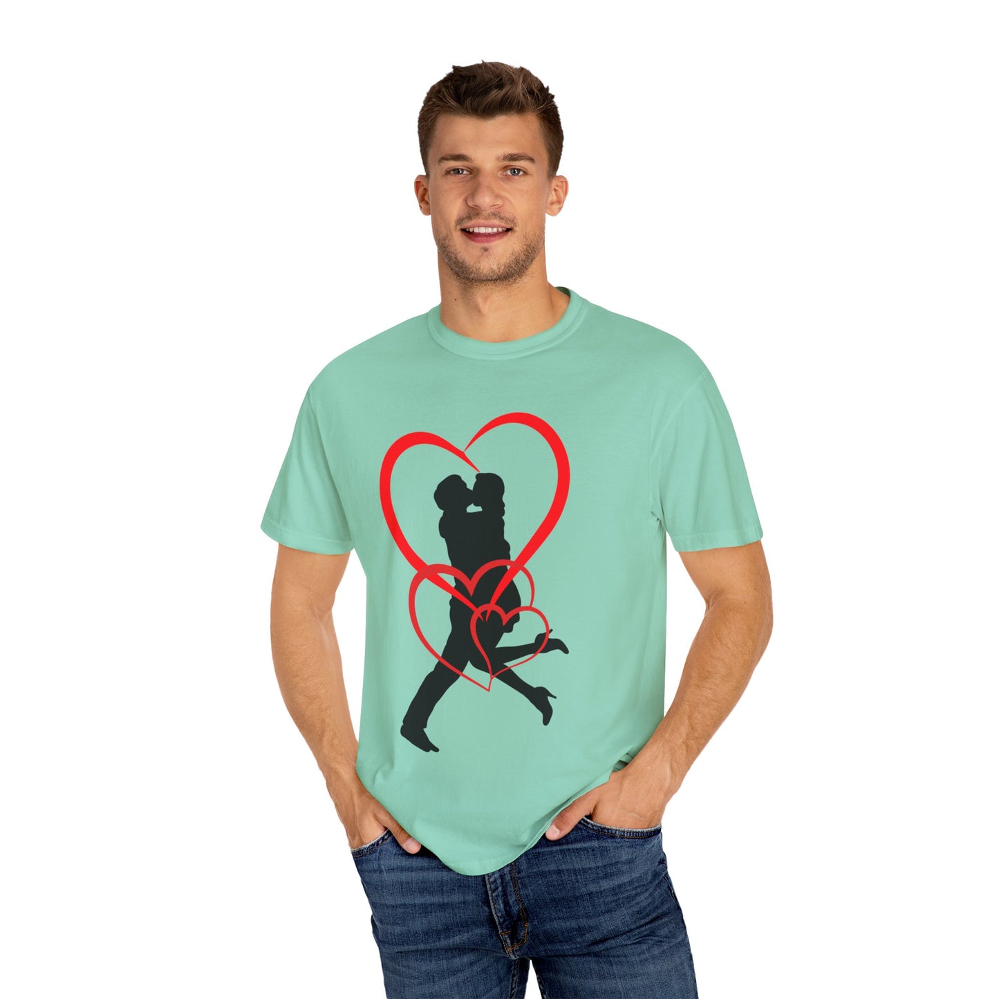 Dance Couple Heart Print UNISEX T-shirt - Gift for Her