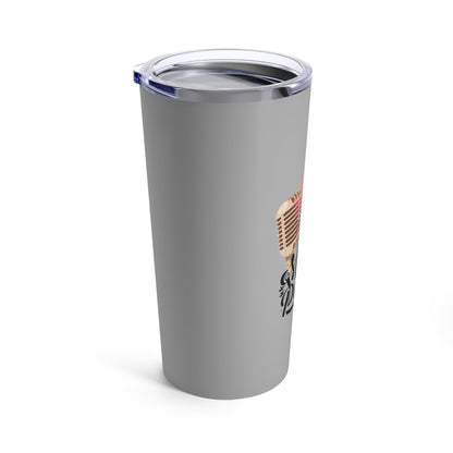 Gray Camping Tumbler 20oz