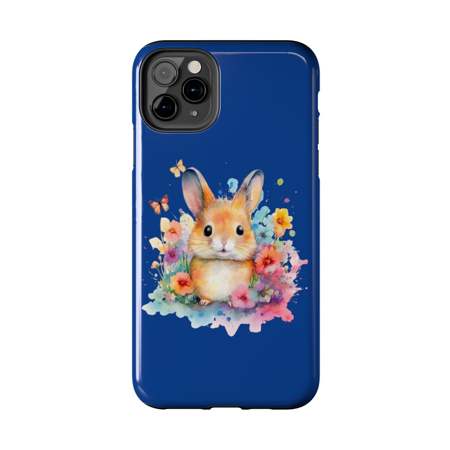 Dark Blue Tough Phone Cases Rabbit Design