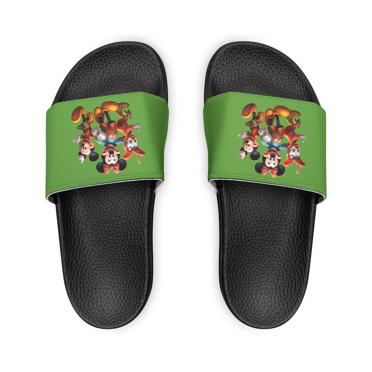 Women's PU Slide Sandals with Disney Characters