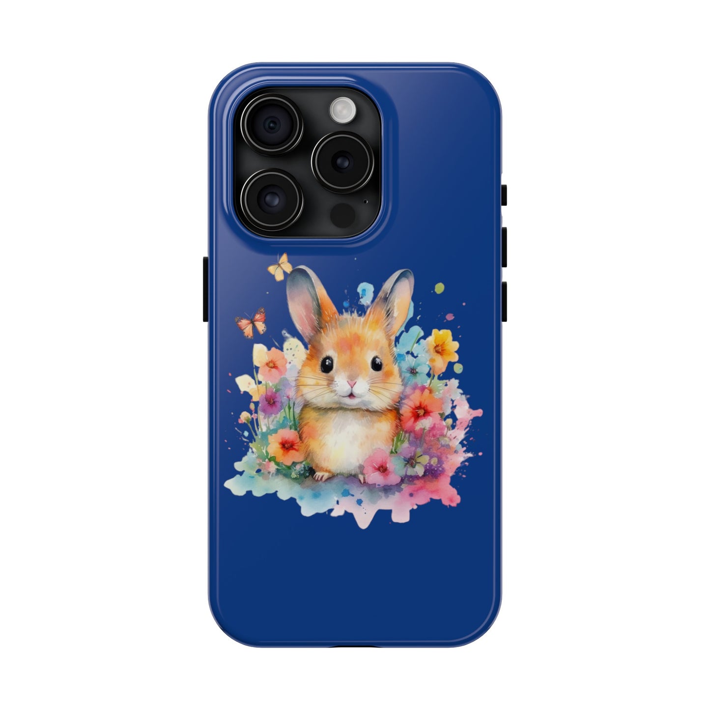 Dark Blue Tough Phone Cases Rabbit Design