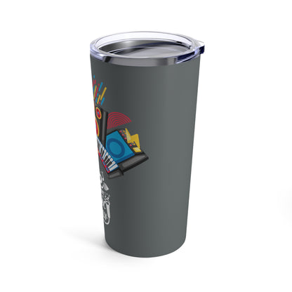 Gray Tumbler for Music Lovers 20oz