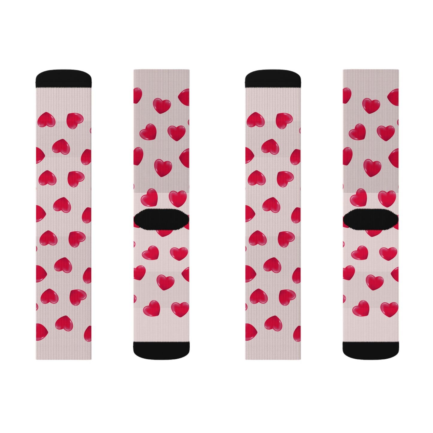 Heart patterned Socks - Sublimation