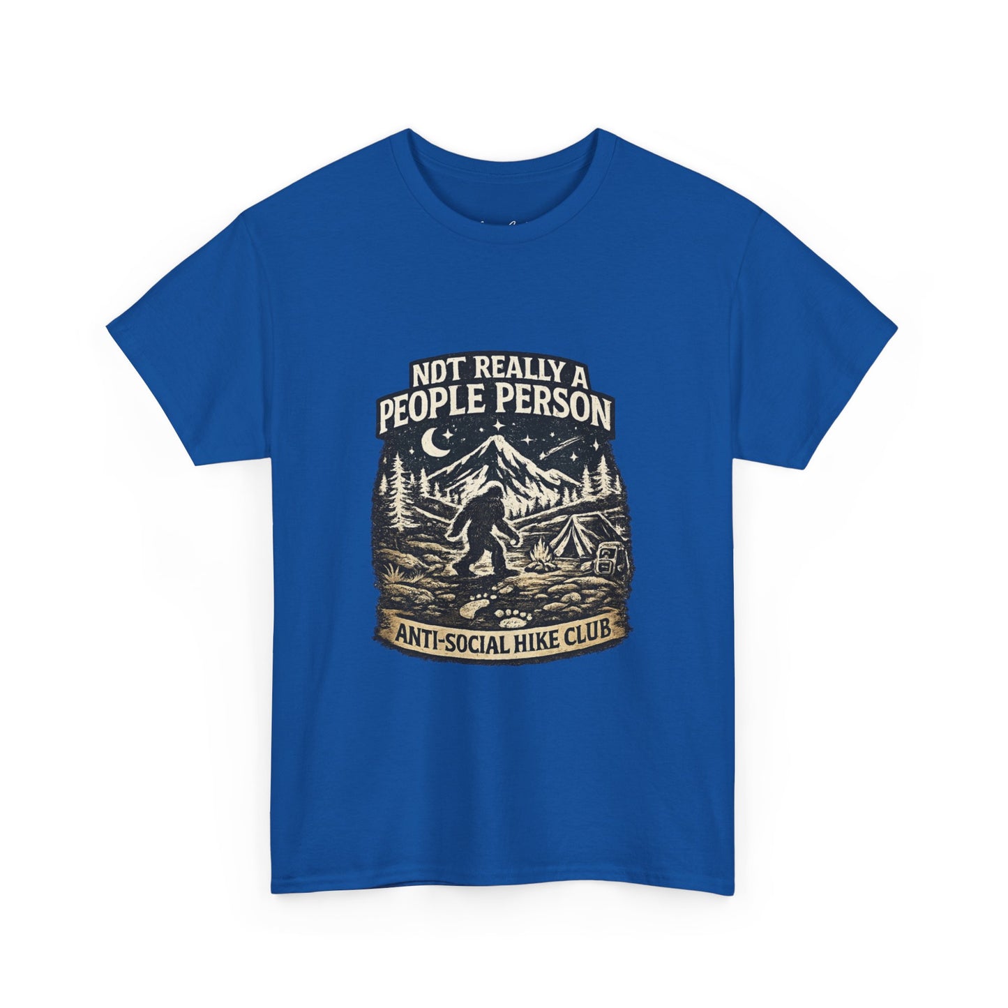 Men’s Funny Hiking T Shirt – Not Really a People Person Anti Social Hike Club Tee