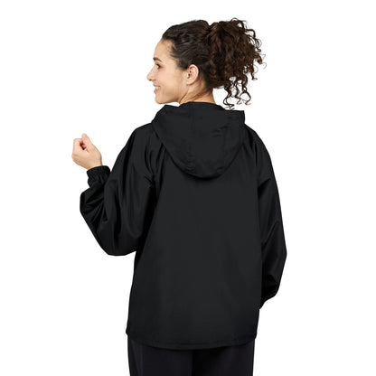 Champion Packable Anorak Jacket – Water-Resistant Lightweight Windbreaker with JC Digital Print (Unisex)