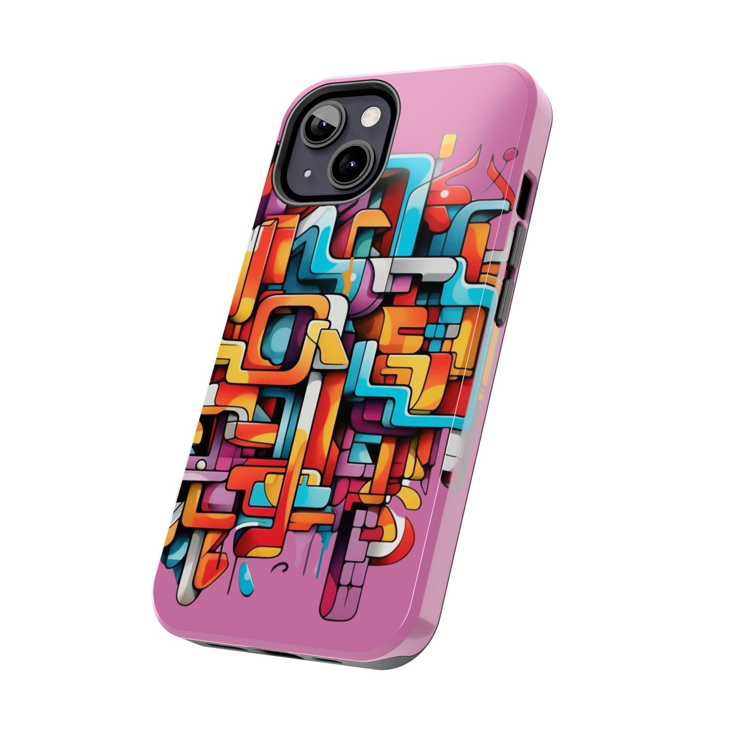 Pink Tough Phone Cases - Graffiti Design