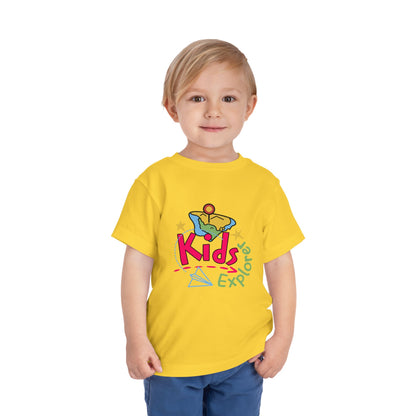 Kids Explore Toddler Tee — Colorful Adventure Graphic T-Shirt for Curious Little Explorers