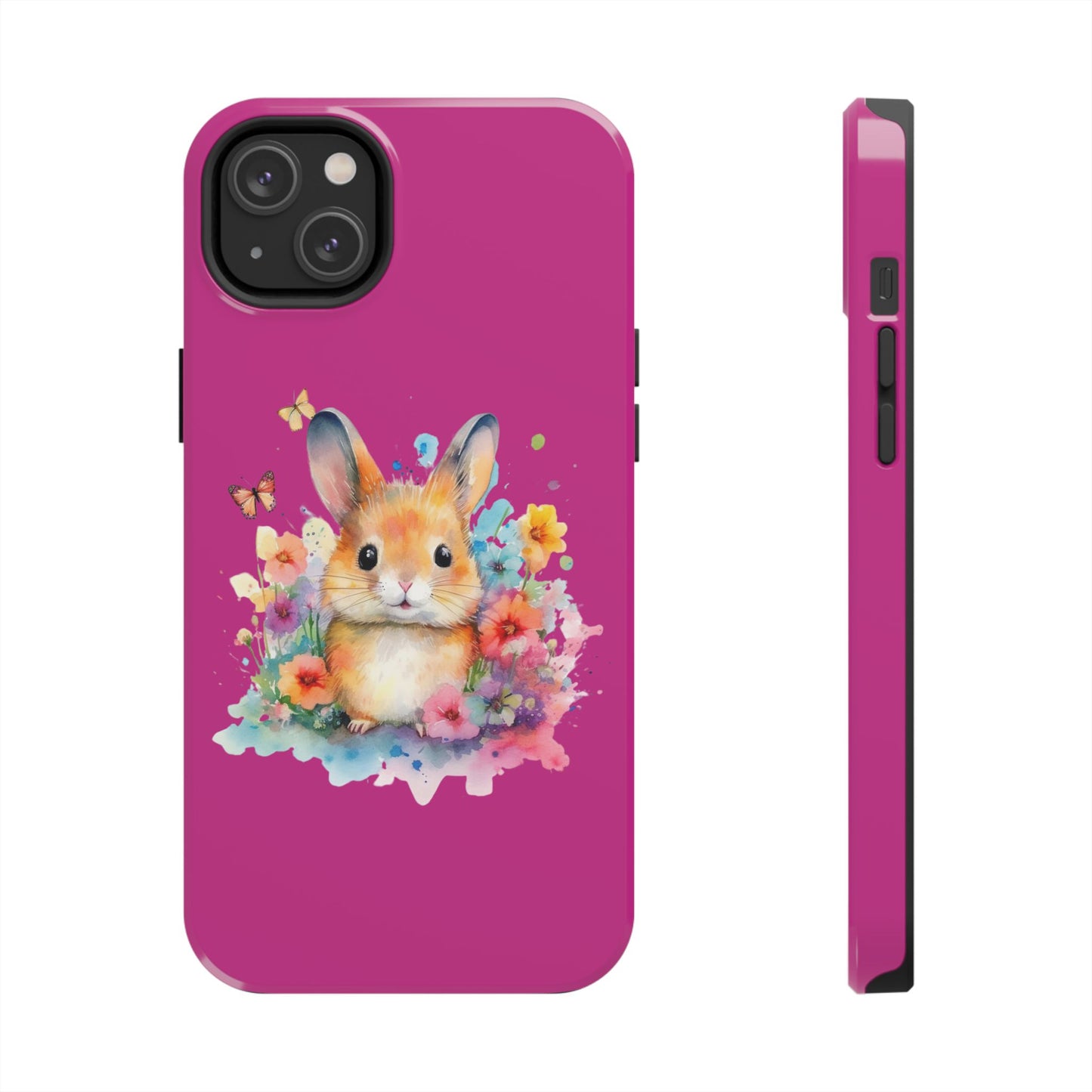 Pink Tough Phone Cases Rabbit Design