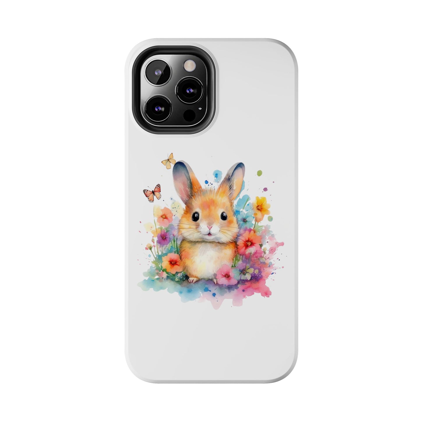 White Tough Phone Cases Rabbit Design