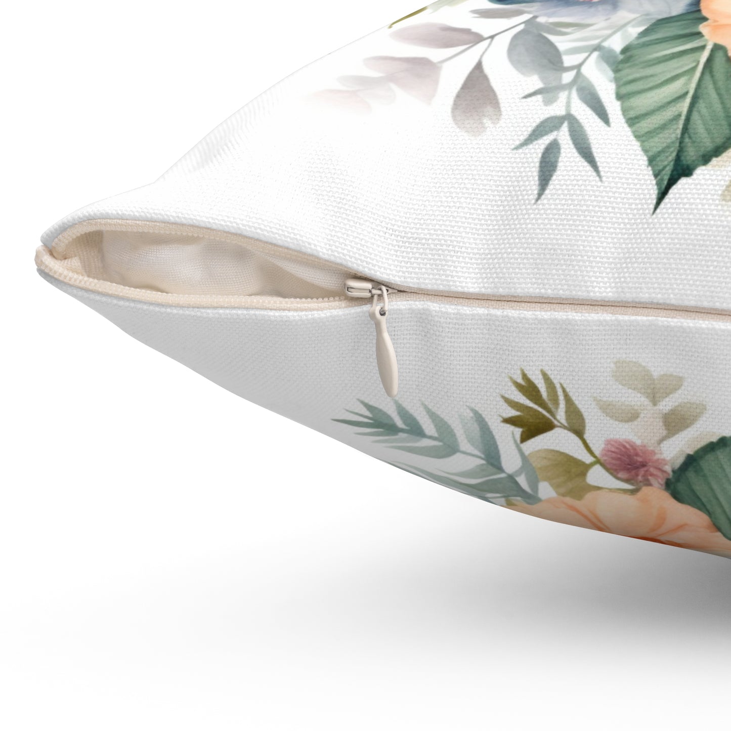 Spun Polyester Square Pillow - Butterfly