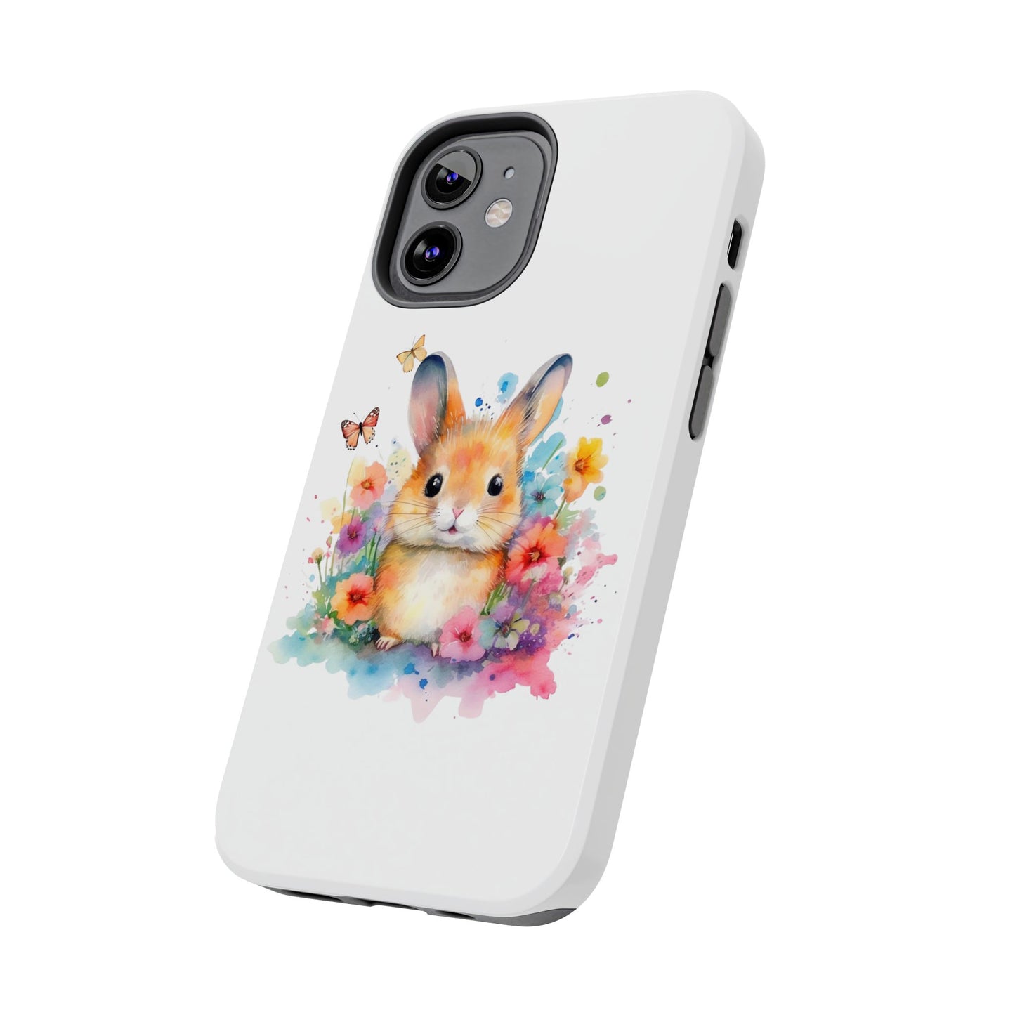 White Tough Phone Cases Rabbit Design