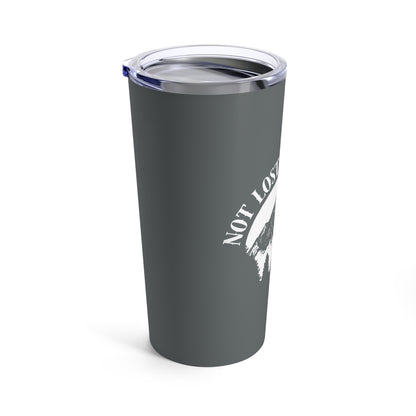 Gray Camping Tumbler 20oz