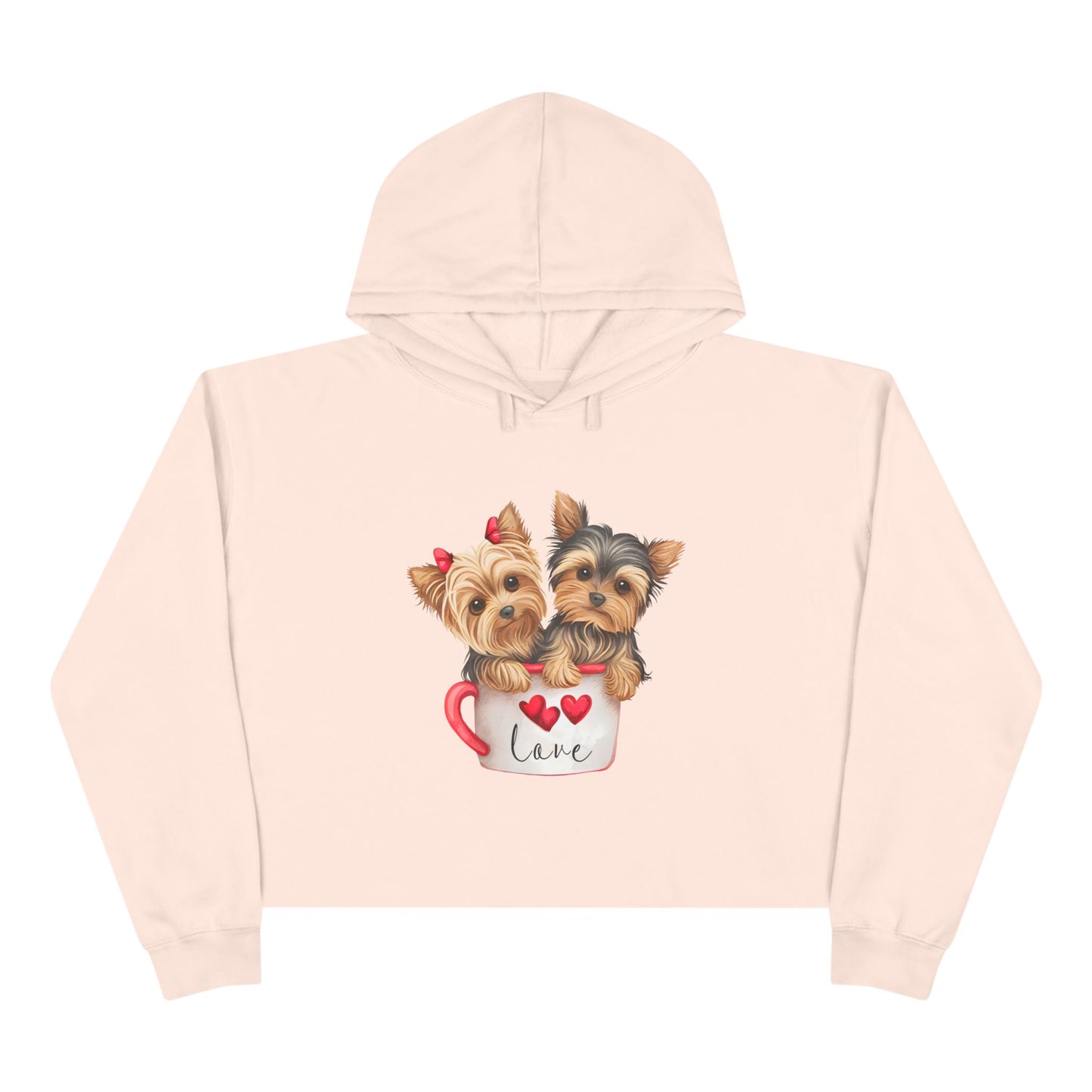 Cute Dog Crop Hoodie Sweatshirt