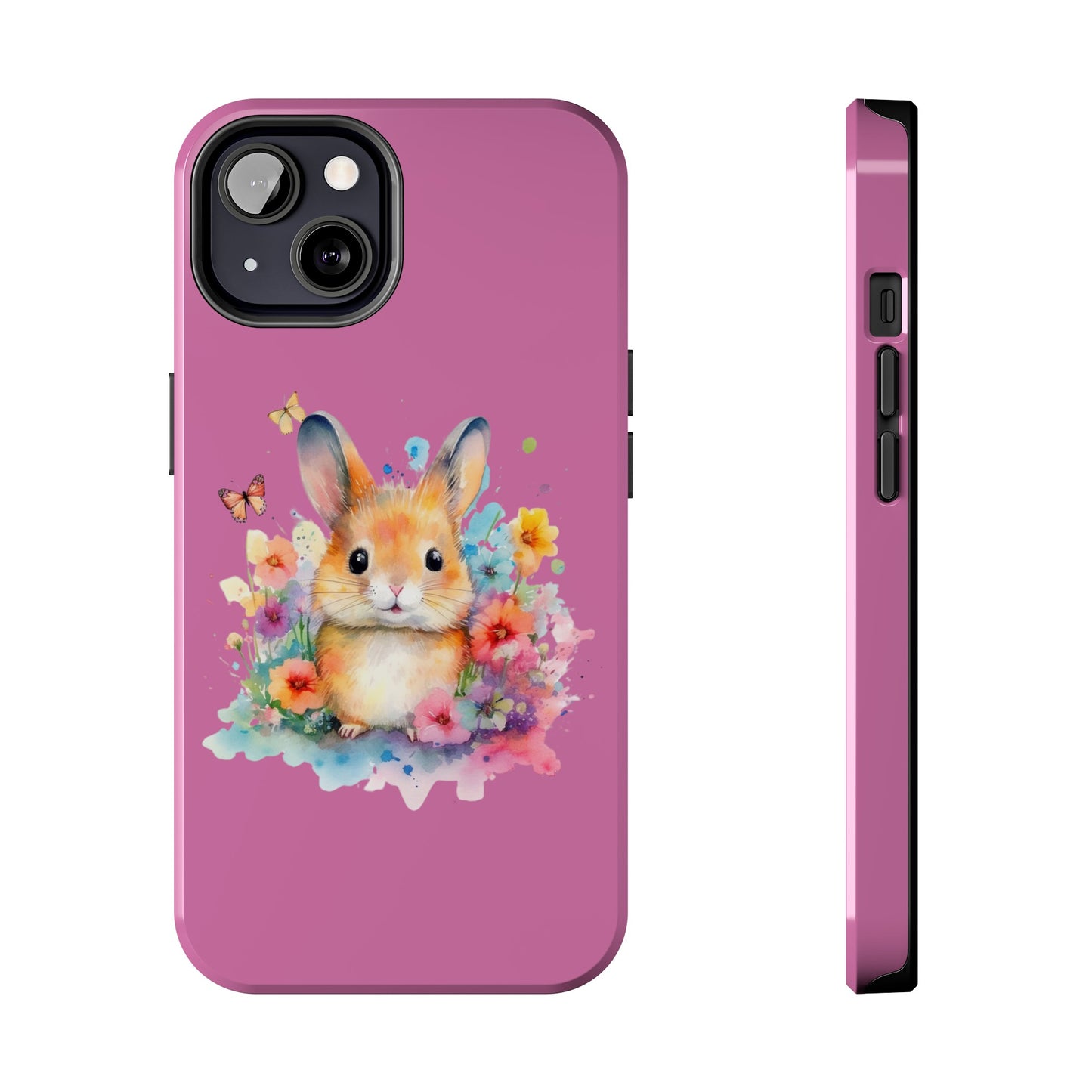 Like Pink Tough Phone Cases Rabbit Design