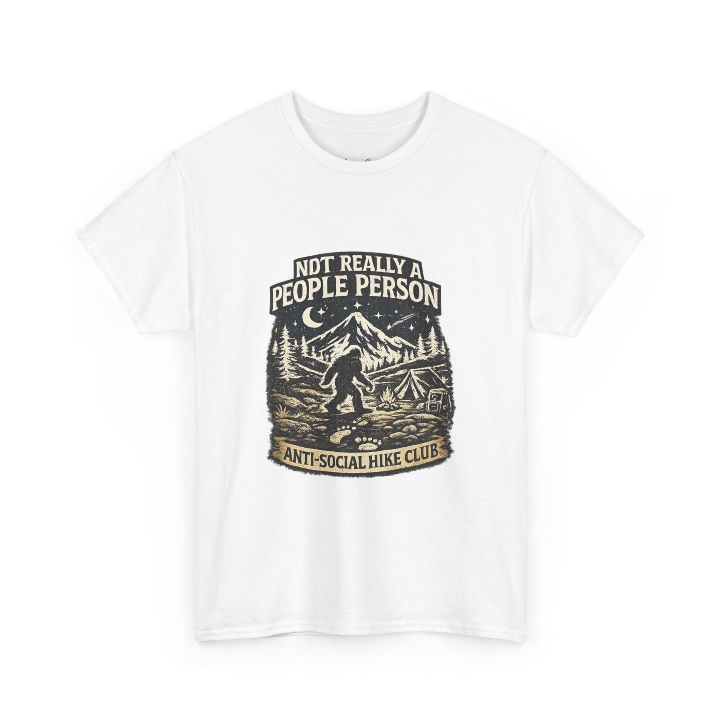Men’s Funny Hiking T Shirt – Not Really a People Person Anti Social Hike Club Tee