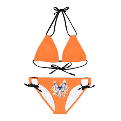 Crusta Strappy Bikini Set (AOP) with Butterfly design