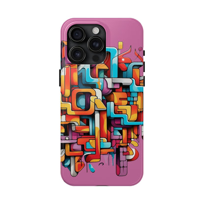 Pink Tough Phone Cases - Graffiti Design