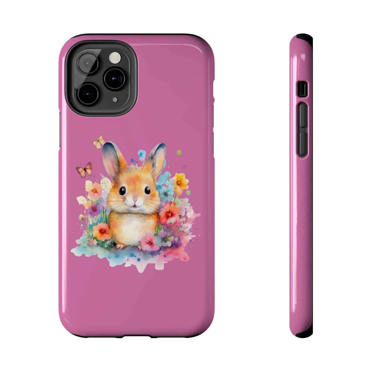 Like Pink Tough Phone Cases Rabbit Design