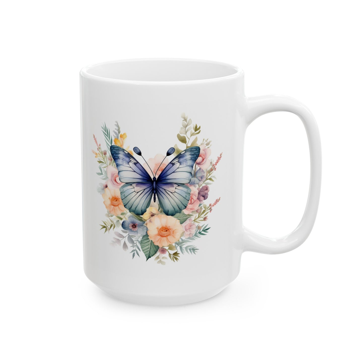 Ceramic Mug Butterfly, (11oz, 15oz)