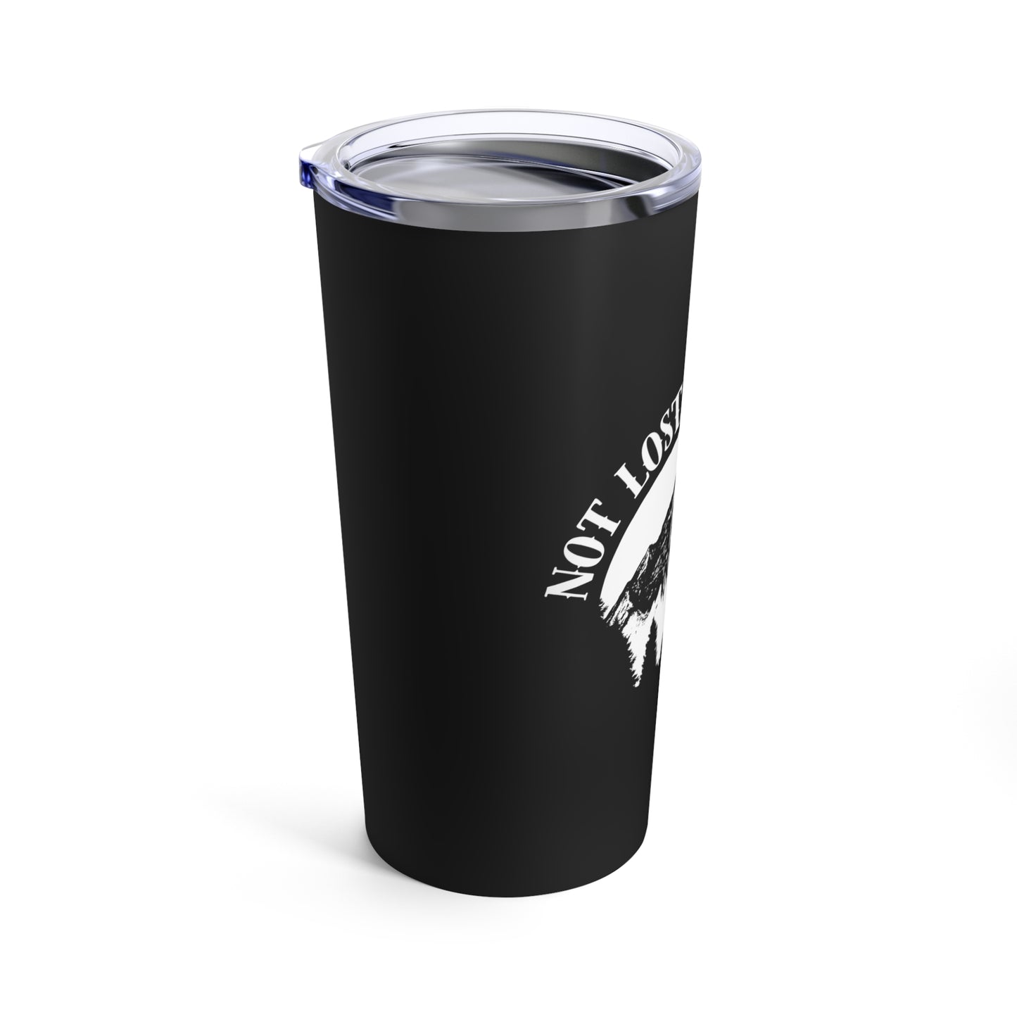 Black Camping Tumbler 20oz