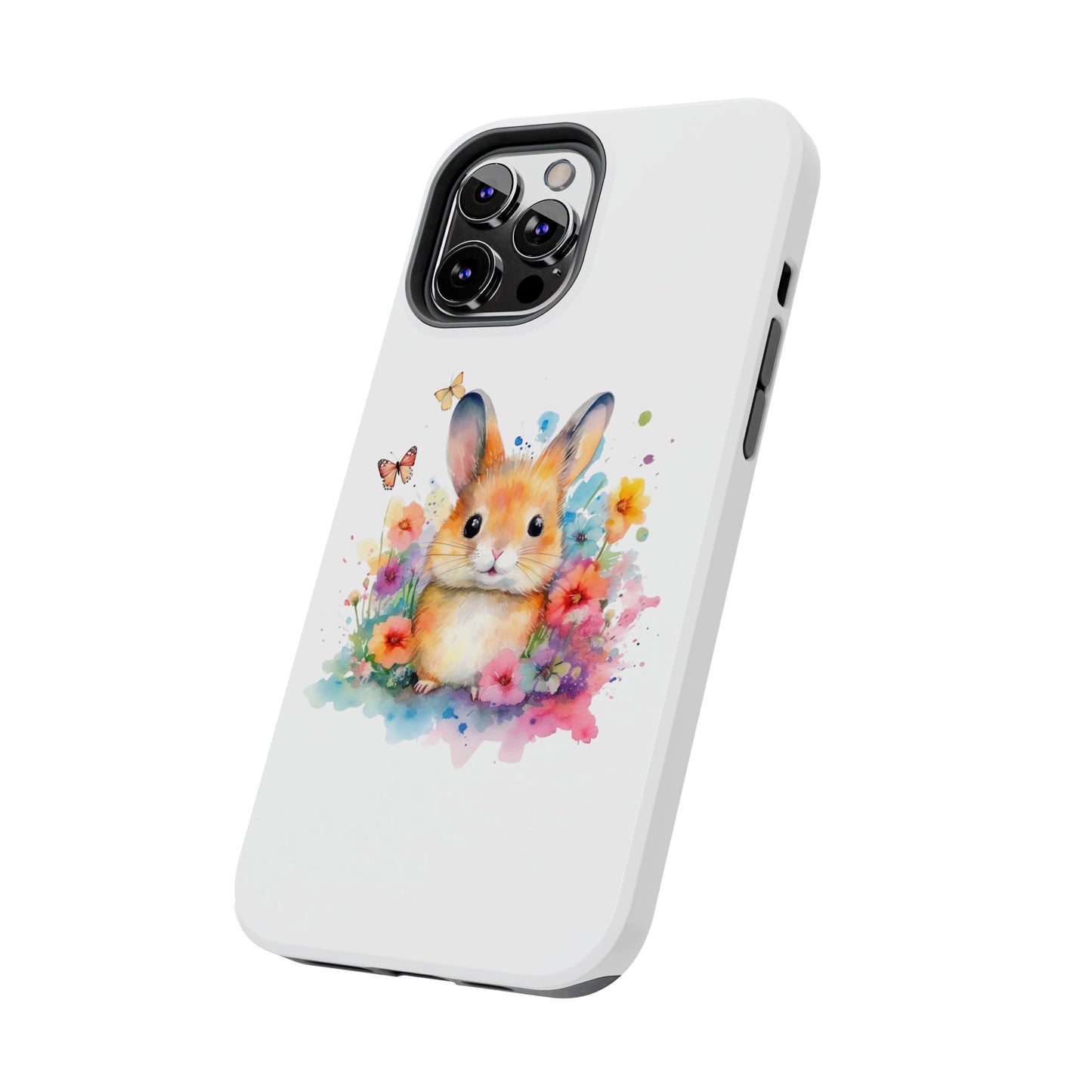 White Tough Phone Cases Rabbit Design