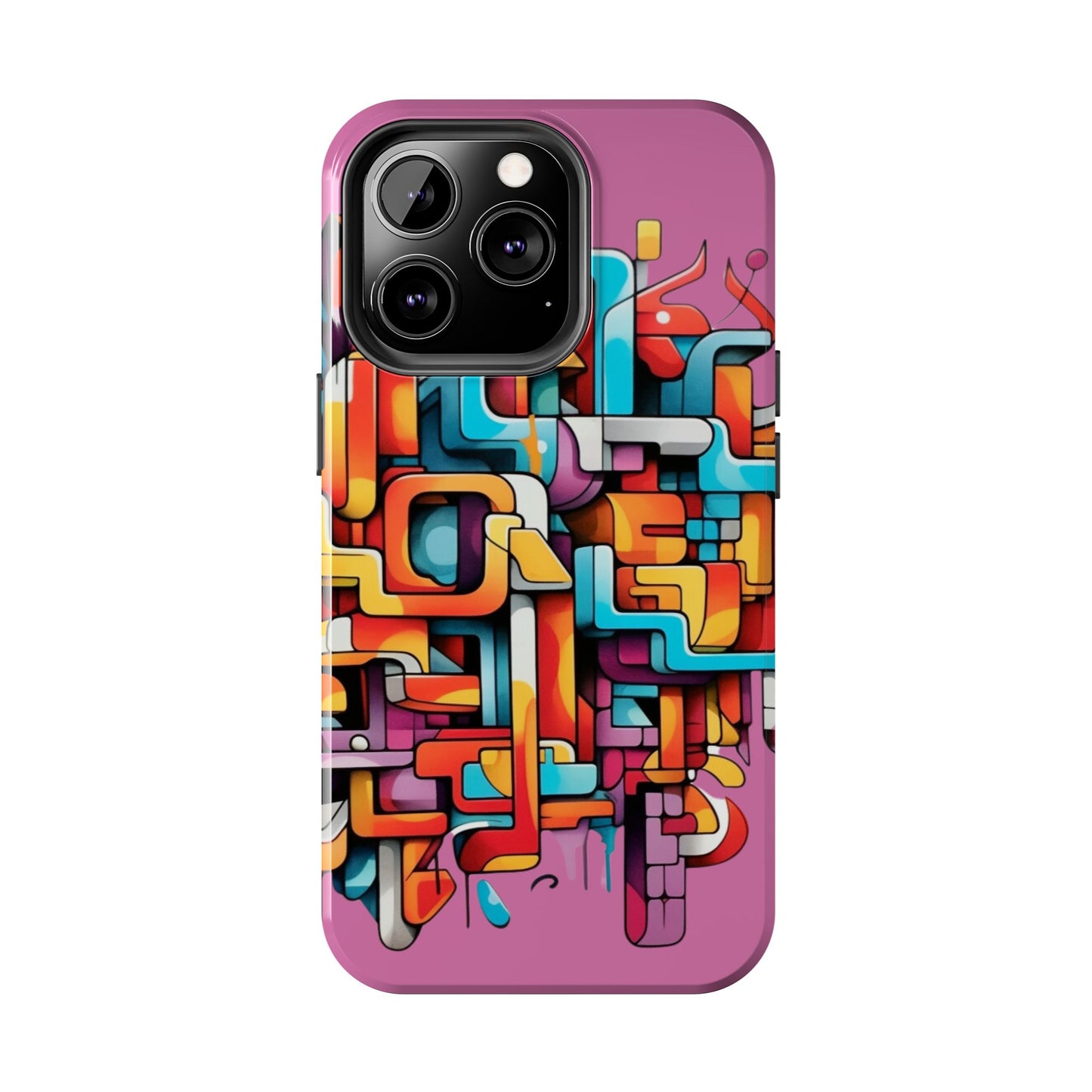 Pink Tough Phone Cases - Graffiti Design