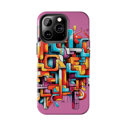 Pink Tough Phone Cases - Graffiti Design