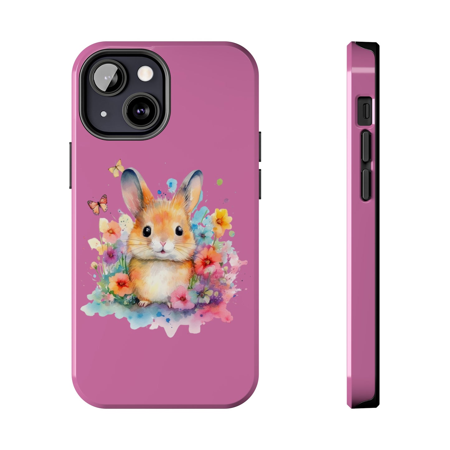 Like Pink Tough Phone Cases Rabbit Design