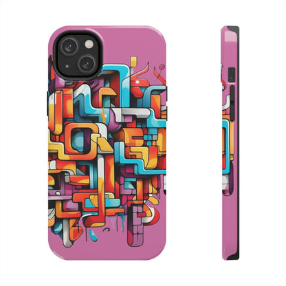 Pink Tough Phone Cases - Graffiti Design