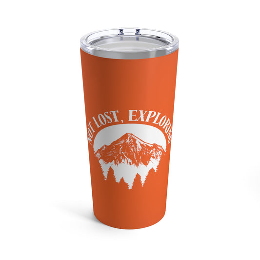 Orange Camping Tumbler 20oz