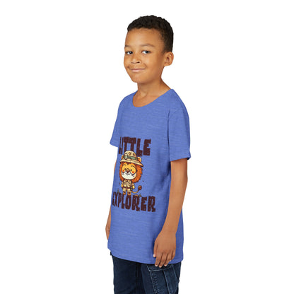 Little Explorer Kids T-Shirt – Cute Lion Safari Adventure Tee for Toddlers & Children