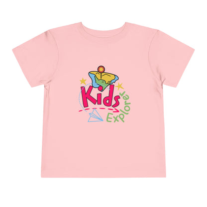 Kids Explore Toddler Tee — Colorful Adventure Graphic T-Shirt for Curious Little Explorers