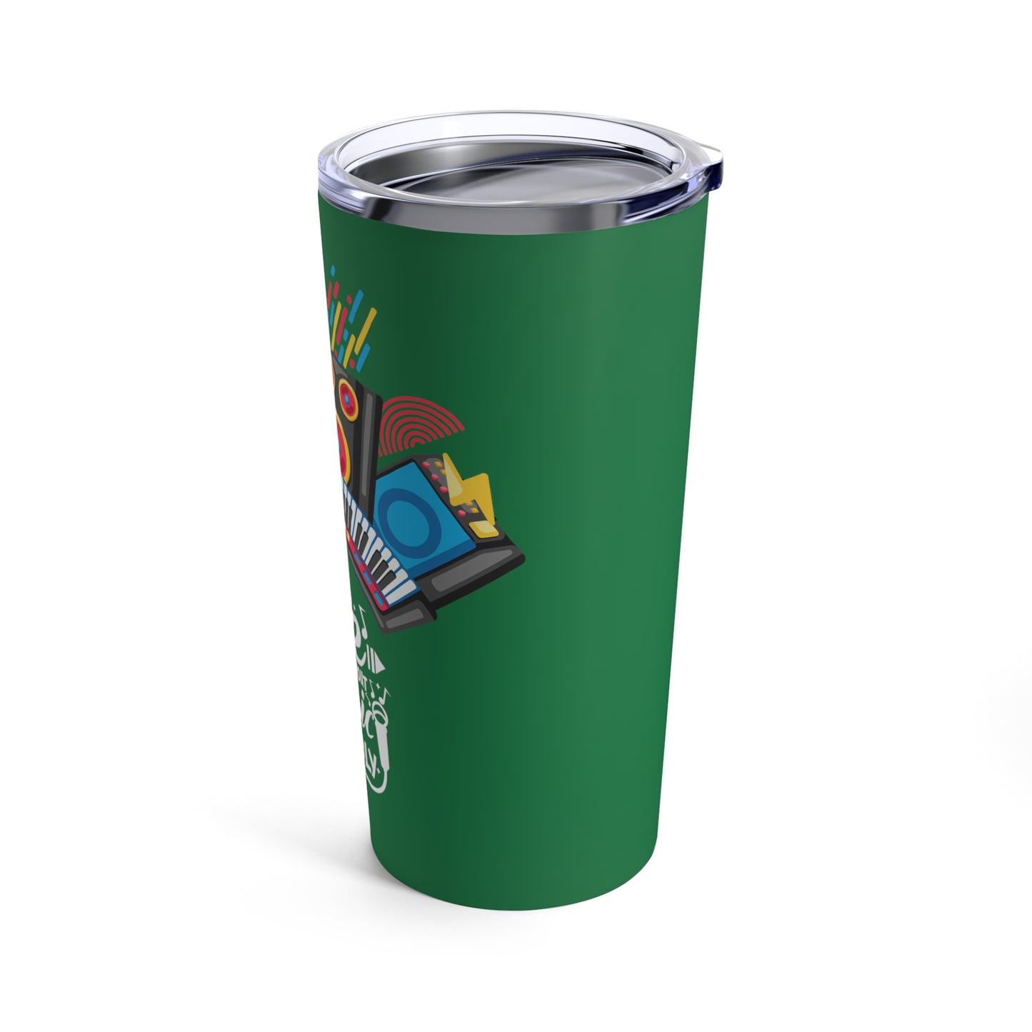 Green Tumbler for Music Lovers 20oz