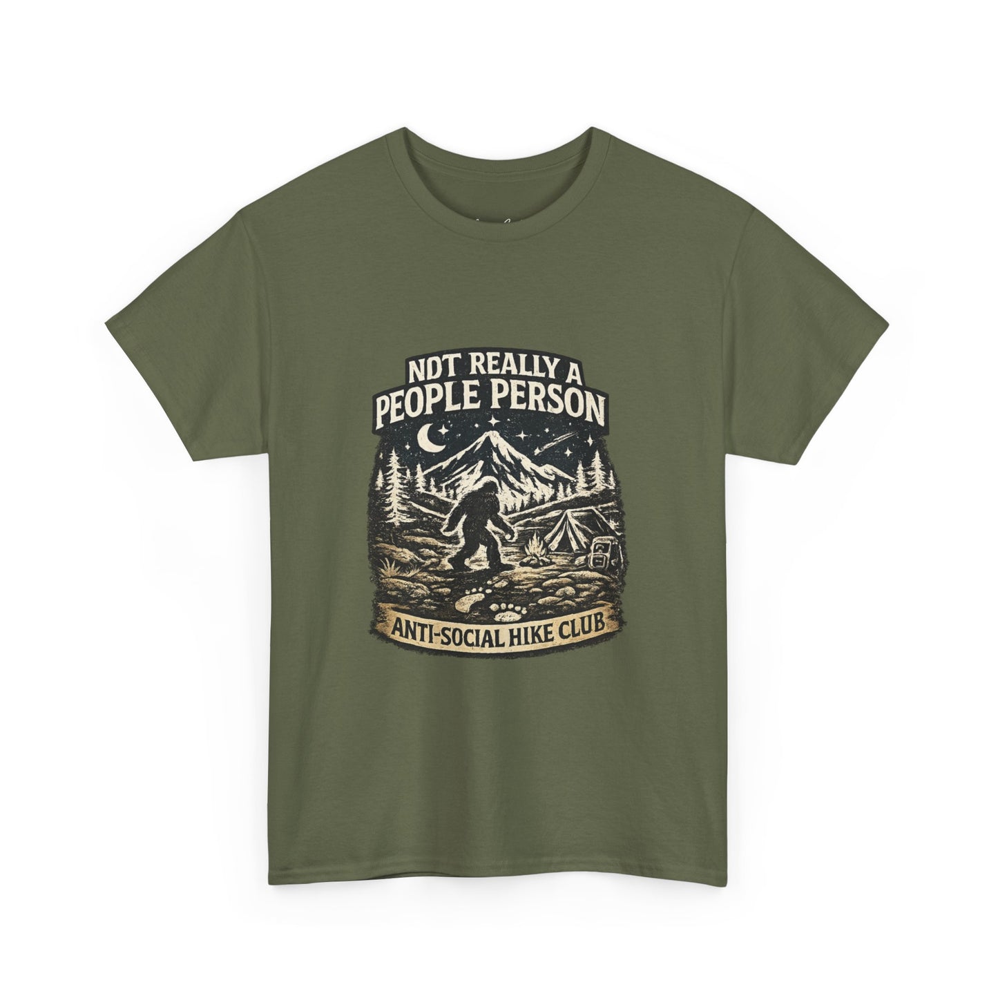 Men’s Funny Hiking T Shirt – Not Really a People Person Anti Social Hike Club Tee