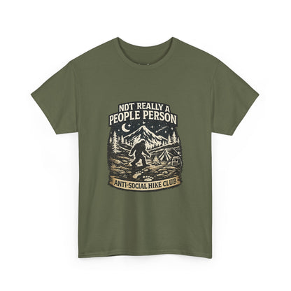 Men’s Funny Hiking T Shirt – Not Really a People Person Anti Social Hike Club Tee
