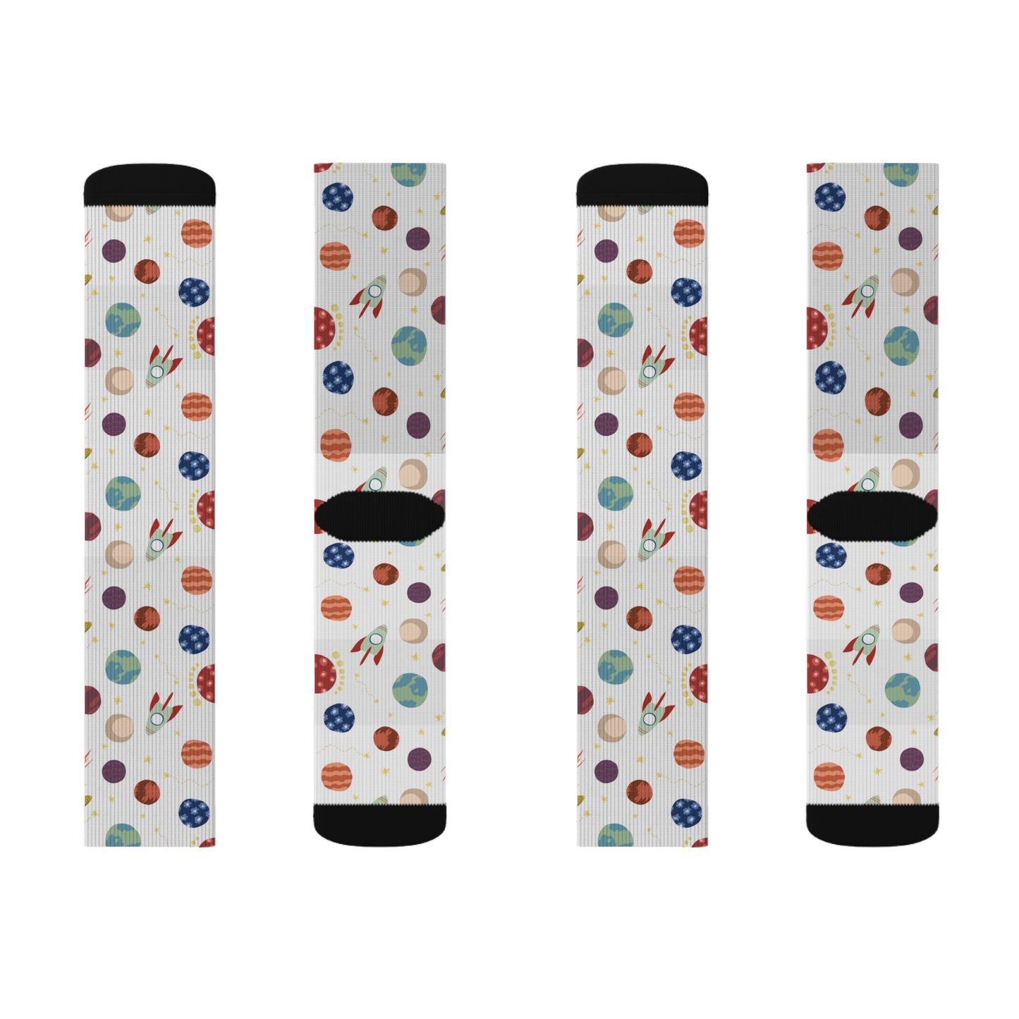 Planet pattern Socks - Sublimation