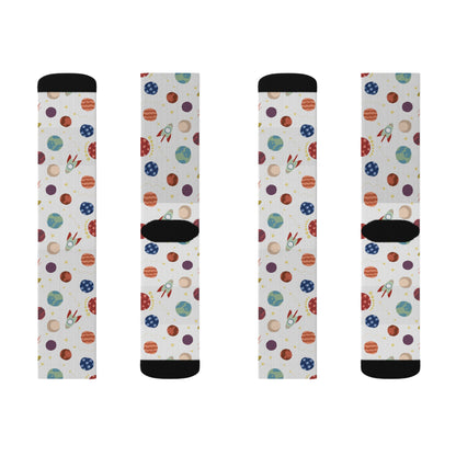 Planet pattern Socks - Sublimation