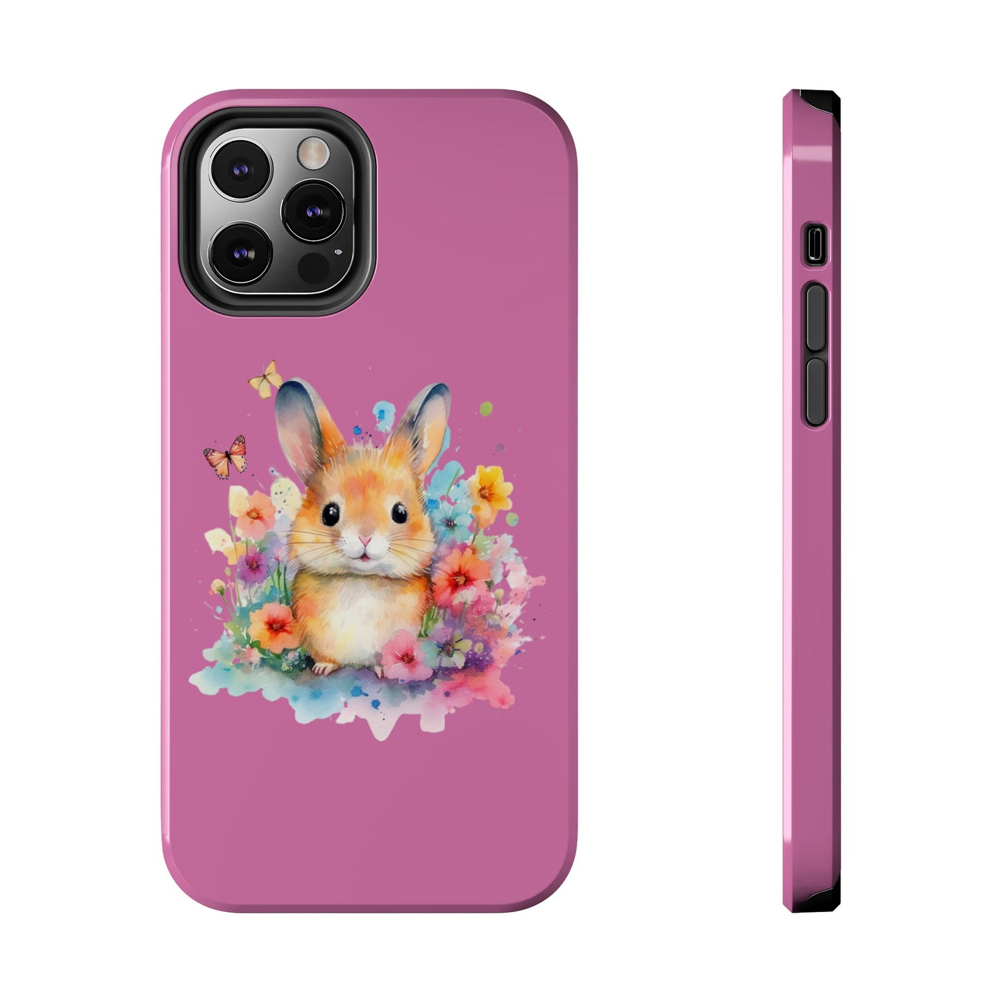 Like Pink Tough Phone Cases Rabbit Design