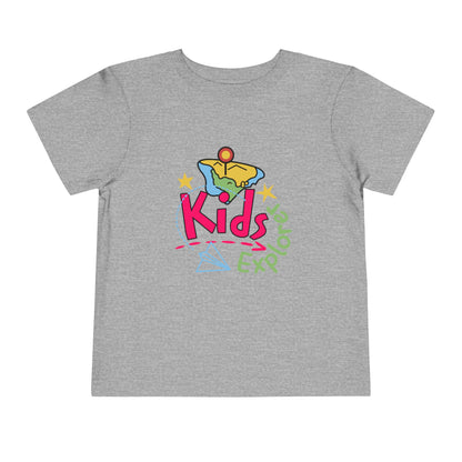 Kids Explore Toddler Tee — Colorful Adventure Graphic T-Shirt for Curious Little Explorers