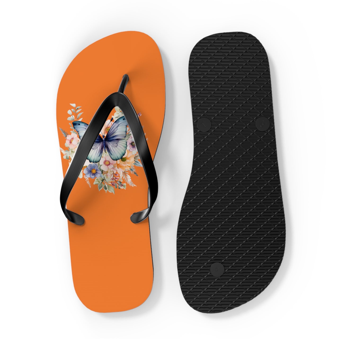 Crusta Flip Flops with Butterfly Design