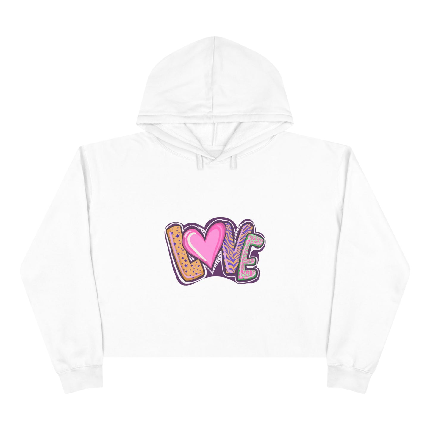 Crop Hoodie Love - Show your Love with Hoodies