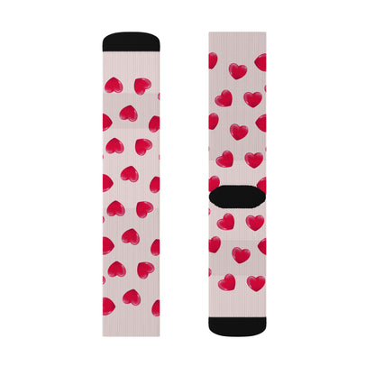 Heart patterned Socks - Sublimation