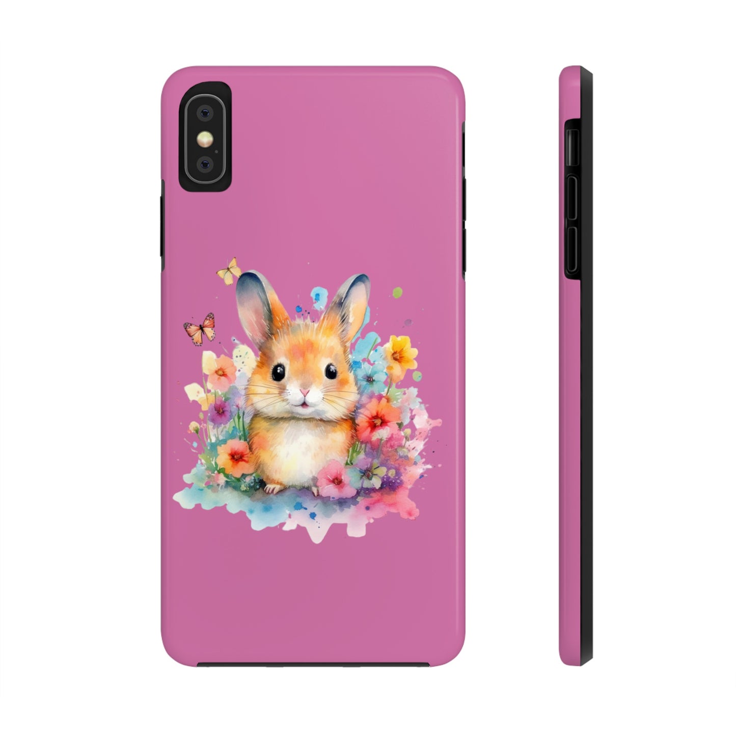 Like Pink Tough Phone Cases Rabbit Design